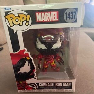 Funko Pop Marvel 1437 Carnage Iron Man New